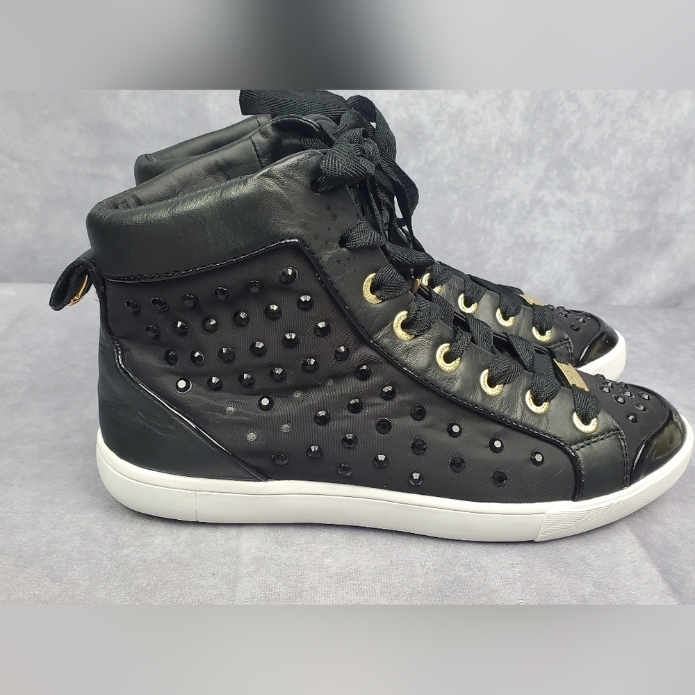 TED BAKER London Callistri Black High‎ Top Sneakers  EUC!Size 10